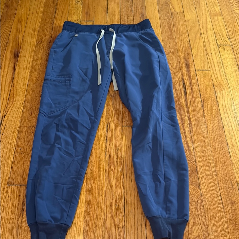 Figs Navy Blue Drawstring Jogger Scrub Pants